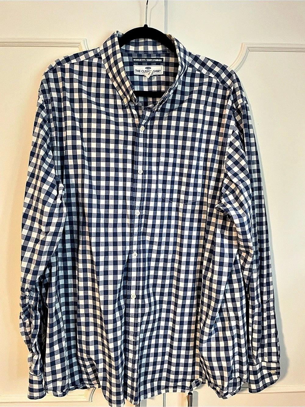 Old Navy The Classic Shirt Men's Gingham Shirt Size XXL